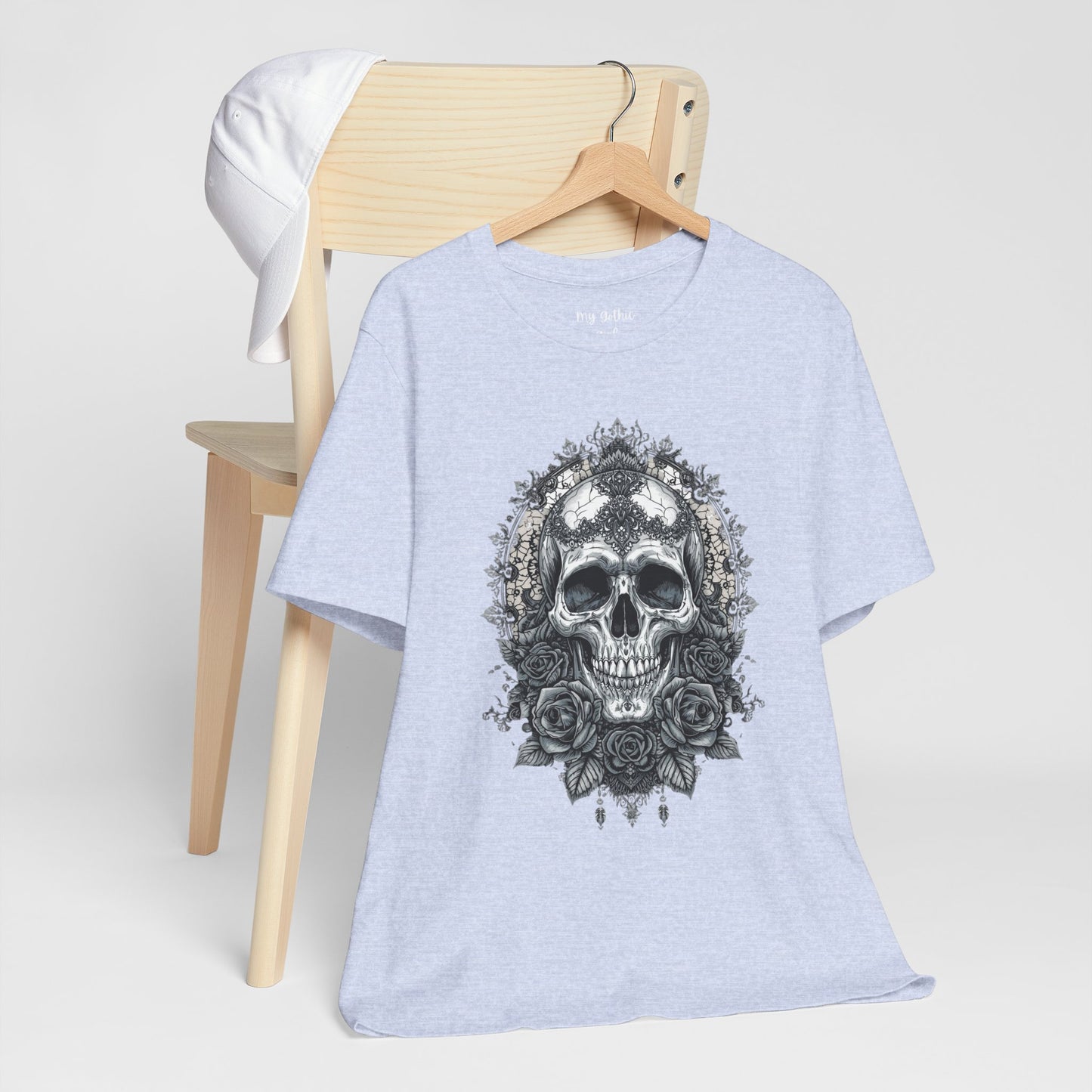 Gothic Skull Elegance T-Shirt