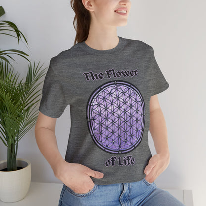 "The Flower of Life"  Gothic Graphic T-Shirt – Alt Aesthetic Poetic Goth Street-wear
