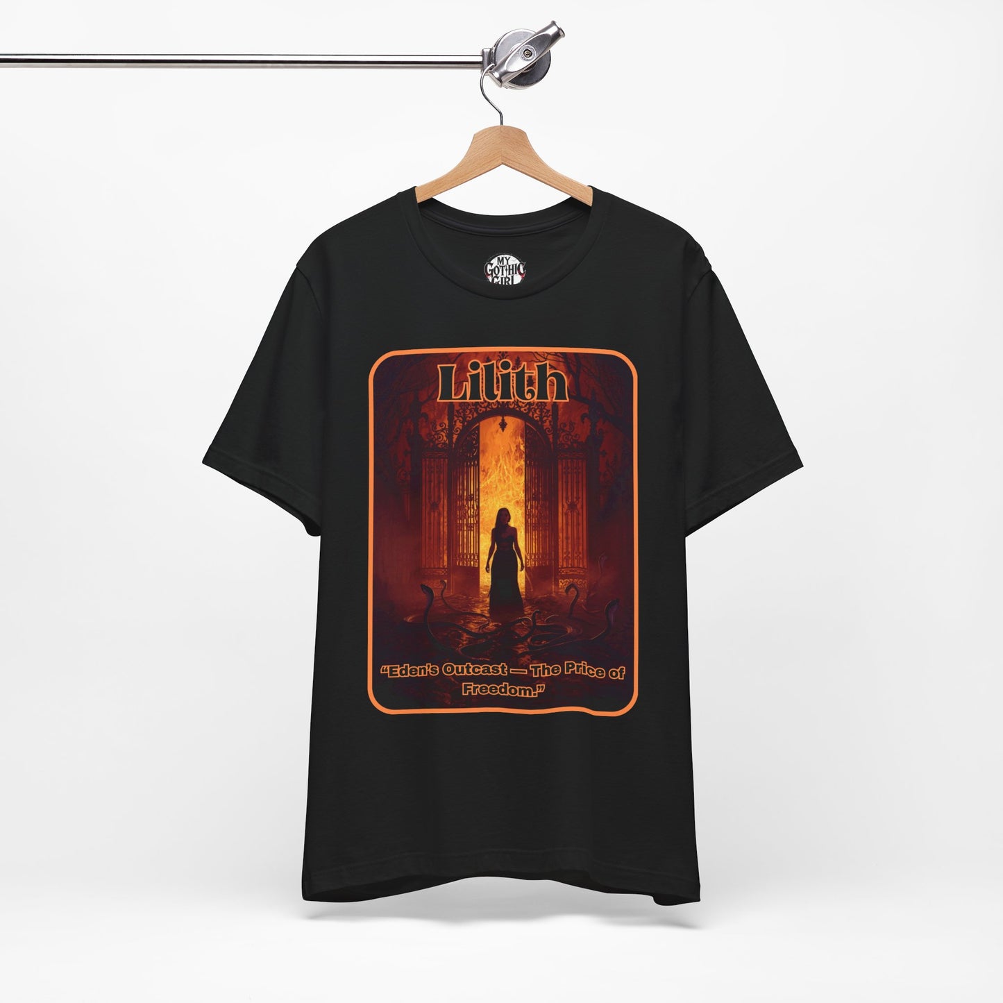 “Lilith  —  Eden’s Outcast, The Price of Freedom.” Graphic T-Shirt – Alt Aesthetic Poetic Goth Street-wear