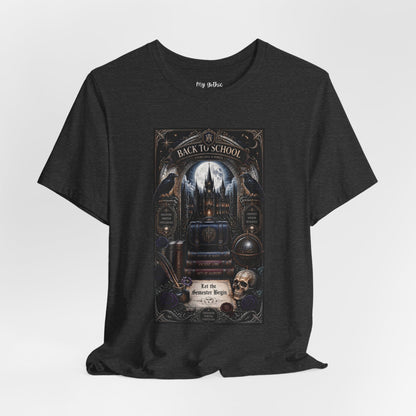 Back to School Gothic T-Shirt — Haunted Academy Illustration