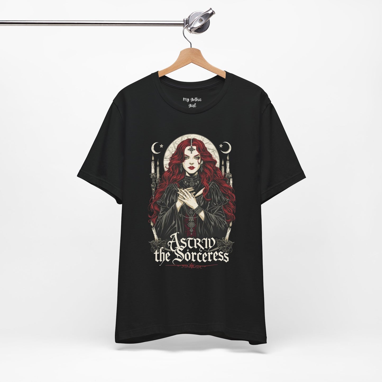 Astrid the Sorceress Gothic T-Shirt | Dark Fantasy Witch Tee