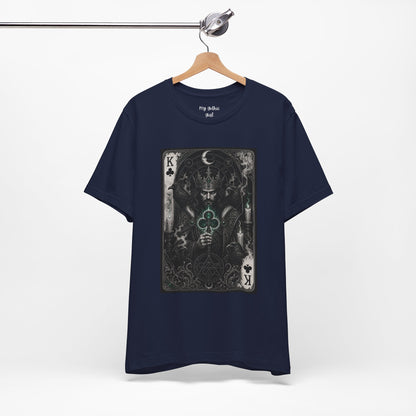 King of Clubs Playing Card T-Shirt — Gothic Card Deck Graphic Tee