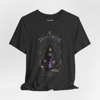 Transmute Your Darkness Alchemist Arts Tee — Witchy Occult Graphic T-Shirt