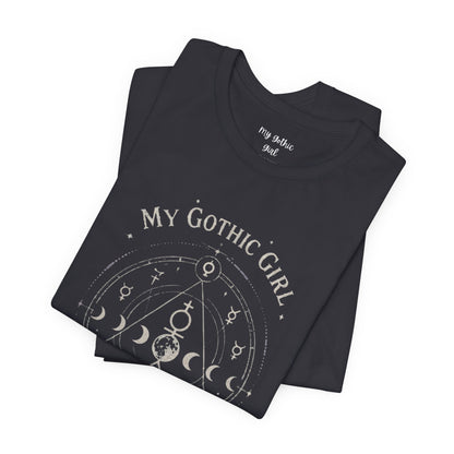 My Gothic Girl "The Alchemist" Gothic Design Short Sleeve T Shirt
