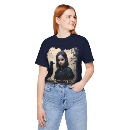 My Gothic Girl T-Shirt "Black Raven"  Whimsy Goth, Goth Fashion, Poetic Gothic Street Wear