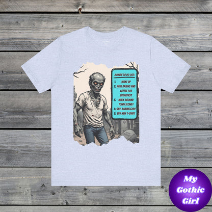 My Gothic Girl "Zombie: To Do List"  – Whimsy Goth Streetwear, Dark Poetry Fashion, Alt Aesthetic Apparel