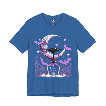 “Lunar Poison” — Celestial Alchemy Gothic Graphic T-Shirt – Alt Aesthetic Poetic Goth Street-wear