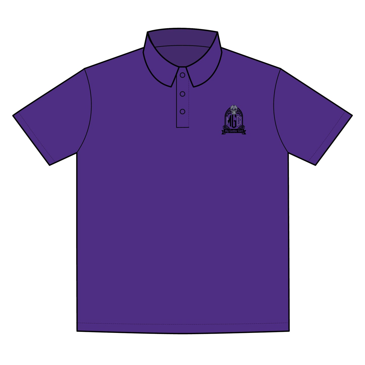 My Gothic Girl "MGG" Polo for Active Lifestyles | Ideal for Sports Events, Teams, and Casual Outings, Gift for Athletes, Eco-Friendly Option