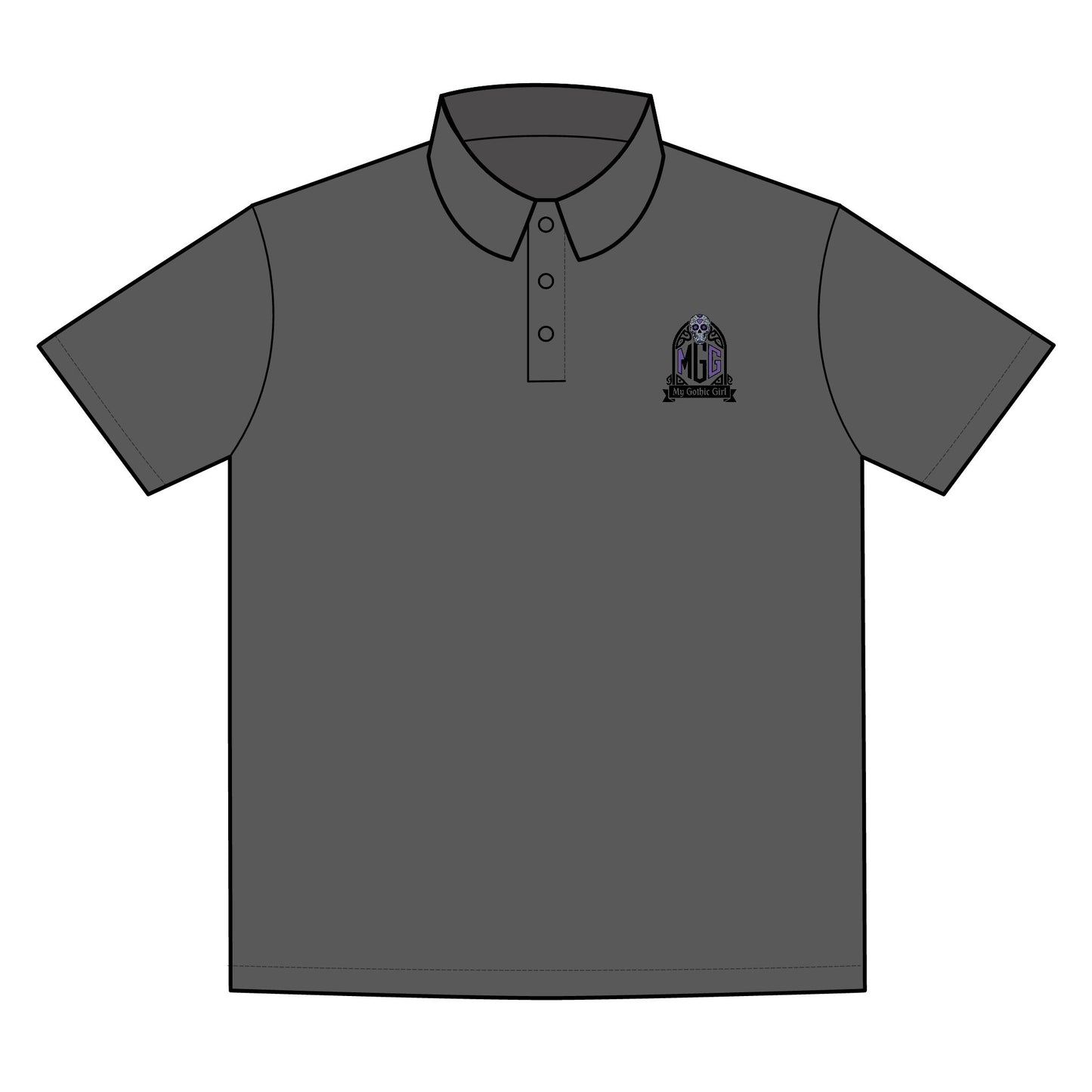 My Gothic Girl "MGG" Polo for Active Lifestyles | Ideal for Sports Events, Teams, and Casual Outings, Gift for Athletes, Eco-Friendly Option