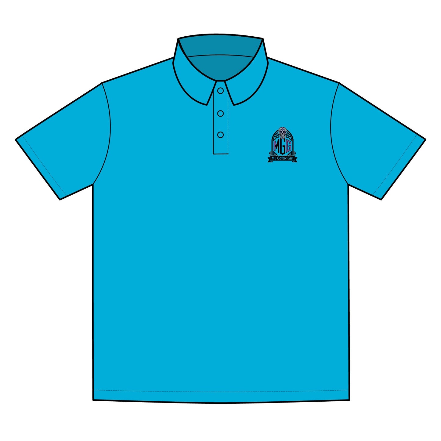 My Gothic Girl "MGG" Polo for Active Lifestyles | Ideal for Sports Events, Teams, and Casual Outings, Gift for Athletes, Eco-Friendly Option