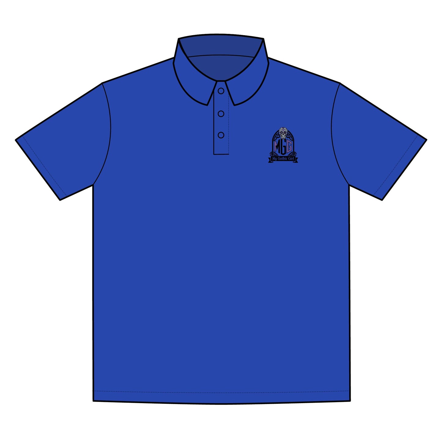 My Gothic Girl "MGG" Polo for Active Lifestyles | Ideal for Sports Events, Teams, and Casual Outings, Gift for Athletes, Eco-Friendly Option