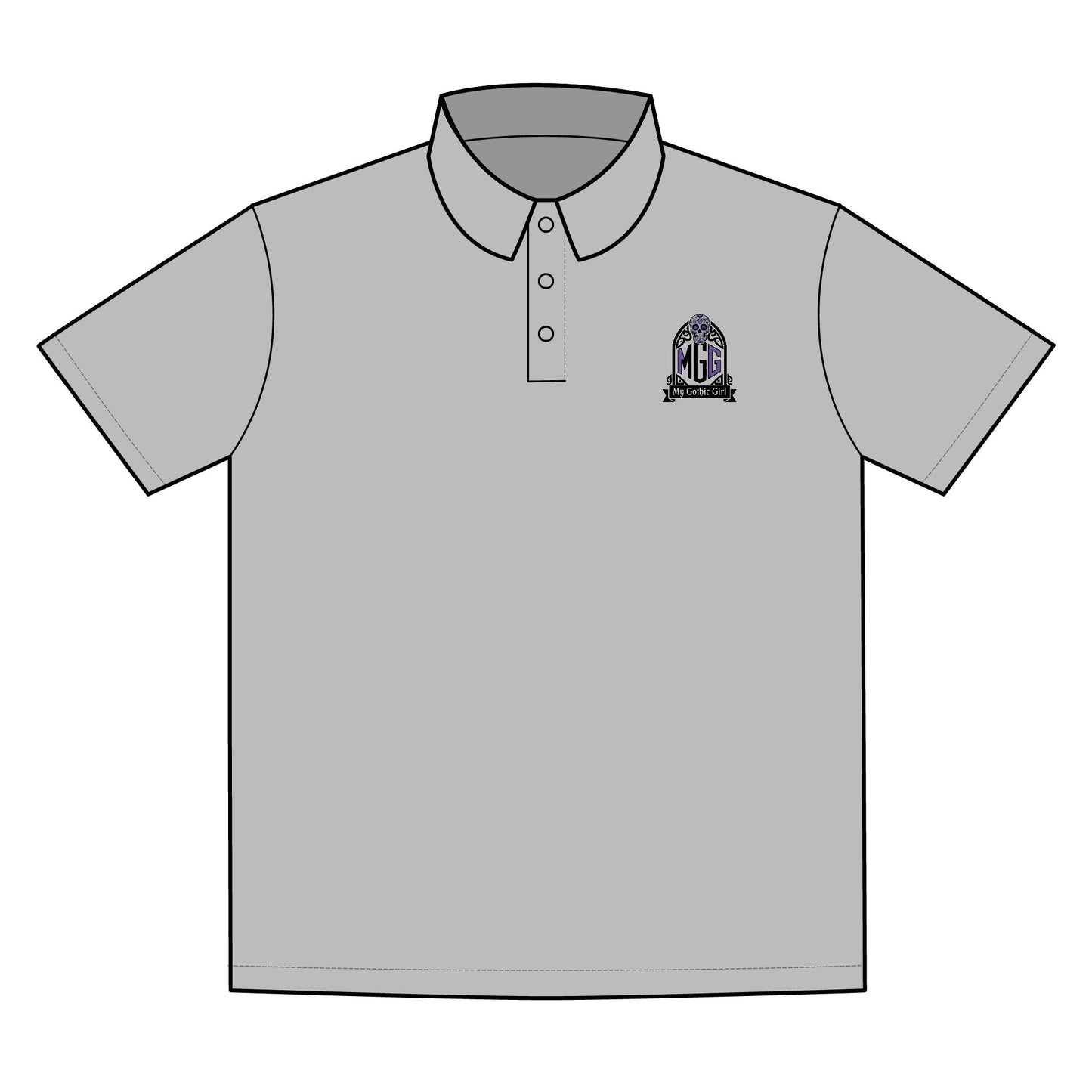 My Gothic Girl "MGG" Polo for Active Lifestyles | Ideal for Sports Events, Teams, and Casual Outings, Gift for Athletes, Eco-Friendly Option