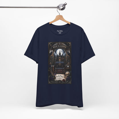 Back to School Gothic T-Shirt — Haunted Academy Illustration