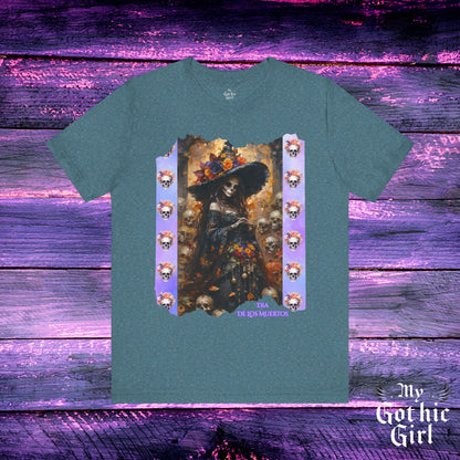 My Gothic Girl Dia De Los Muertos Graphic Tee – Gothic Streetwear, Whimsy Goth, Dark Poetry Alt Fashion