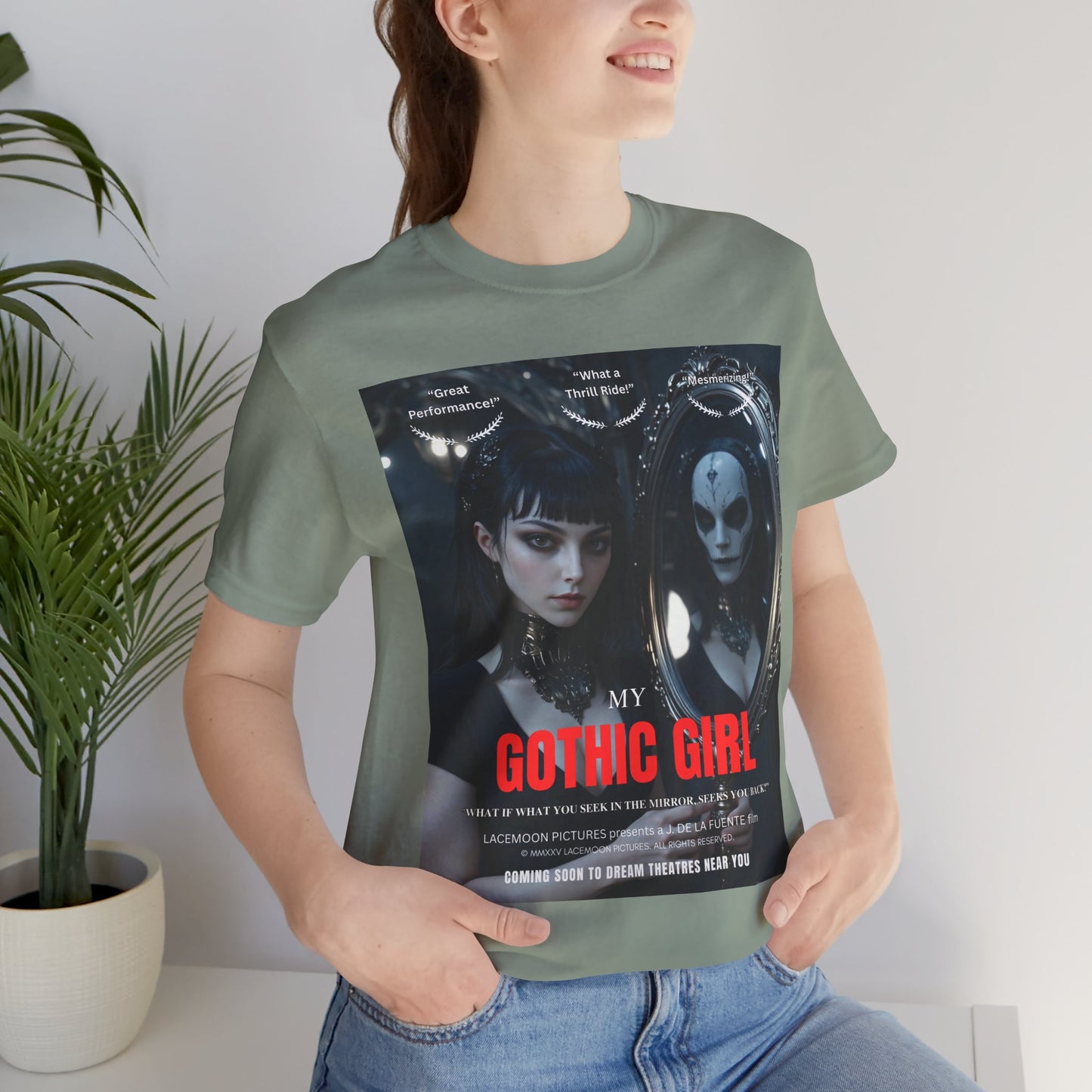 My Gothic Girl Graphic Tee – Whimsy Goth Streetwear, Dark Poetry Fashion, Alt Aesthetic Apparel