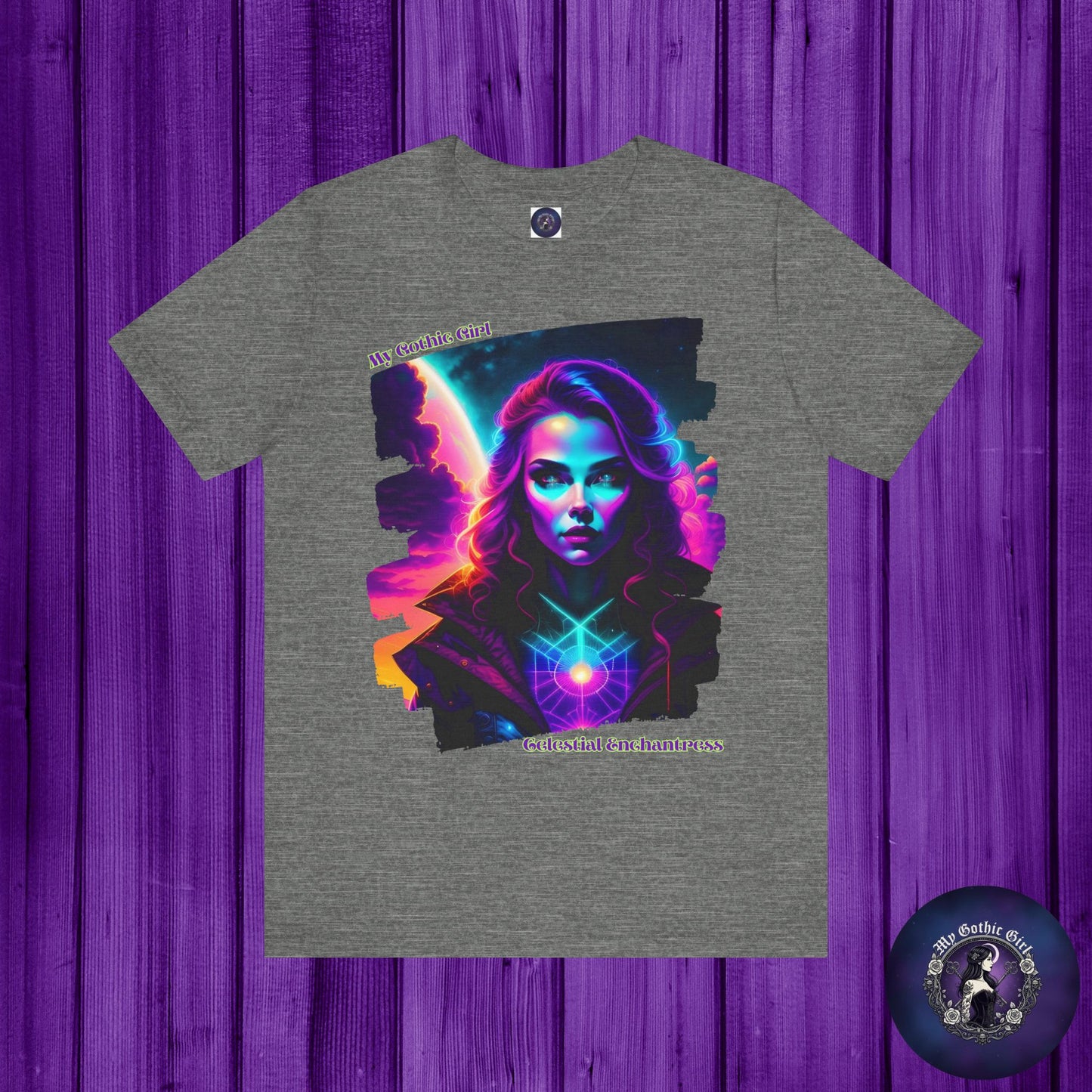Celestial Enchantress Poetic Goth Graphic Tee – My Gothic Girl