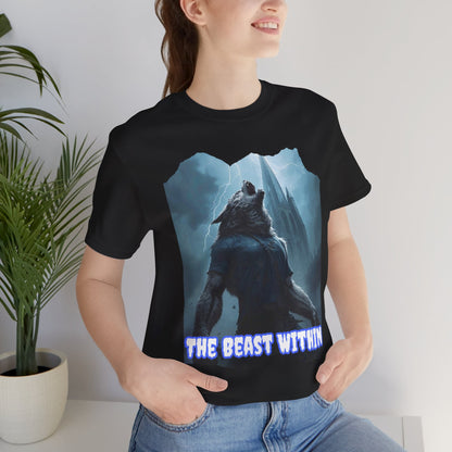 My Gothic Girl "The Beast Within" Graphic T-Shirt Unisex Gothic Dark Fashion Casual Wear