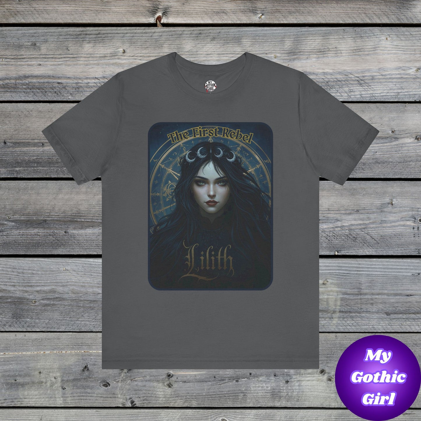 The First Rebel -"Lilith" Graphic T-Shirt – Alt Aesthetic Poetic Goth Street-wear