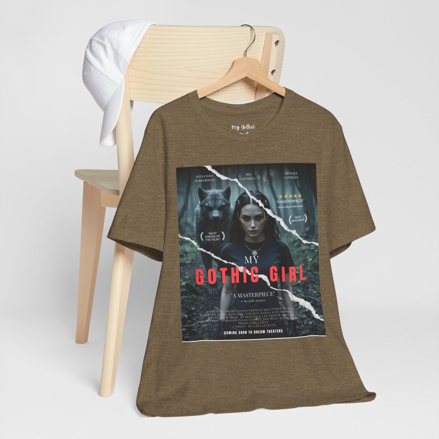 My Gothic Girl T-Shirt "Movie Poster" – Whimsy Goth Streetwear, Dark Poetry Fashion, Alt Aesthetic Apparel