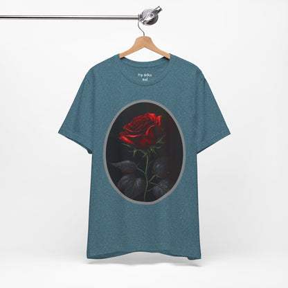 My Gothic Girl T-Shirts for Women & Men "Linda's Red Rose" Dark Aesthetic & Alternative Tees – My Gothic Girl