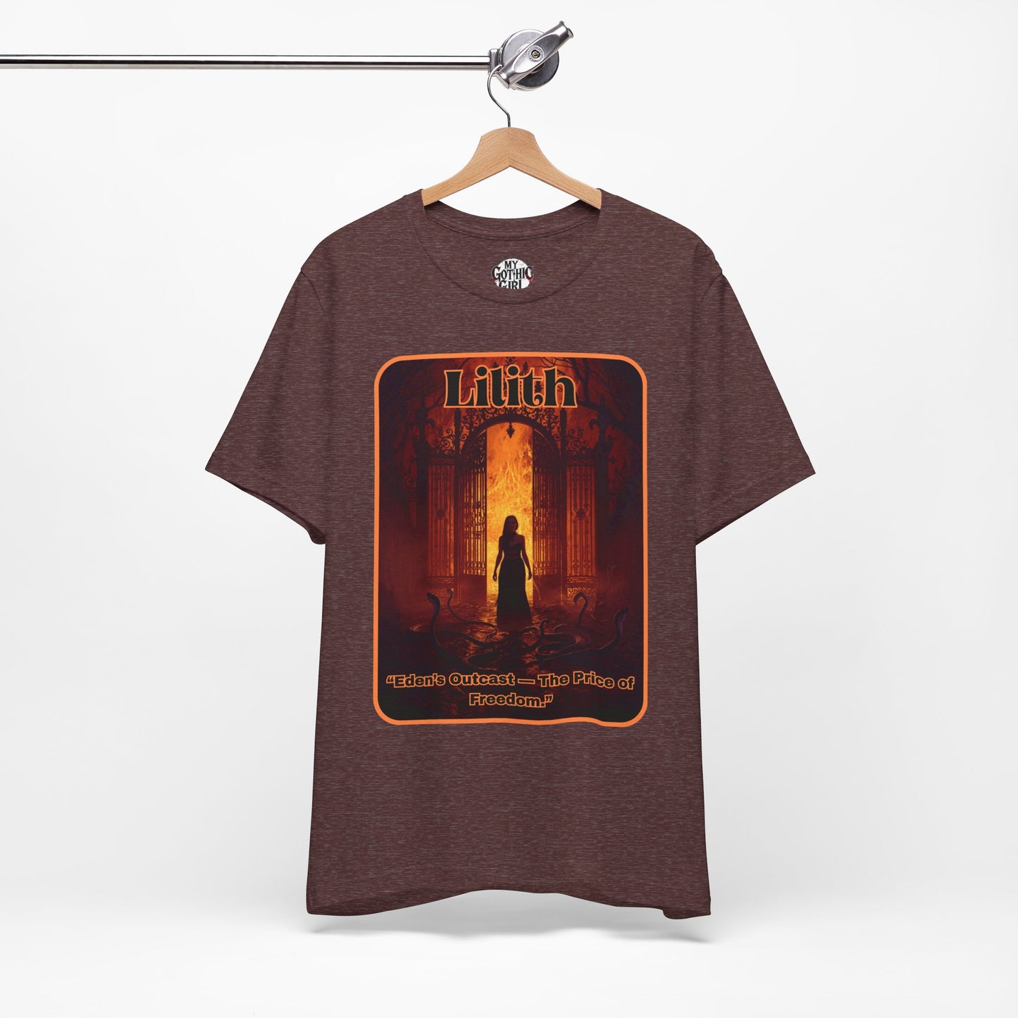 “Lilith  —  Eden’s Outcast, The Price of Freedom.” Graphic T-Shirt – Alt Aesthetic Poetic Goth Street-wear
