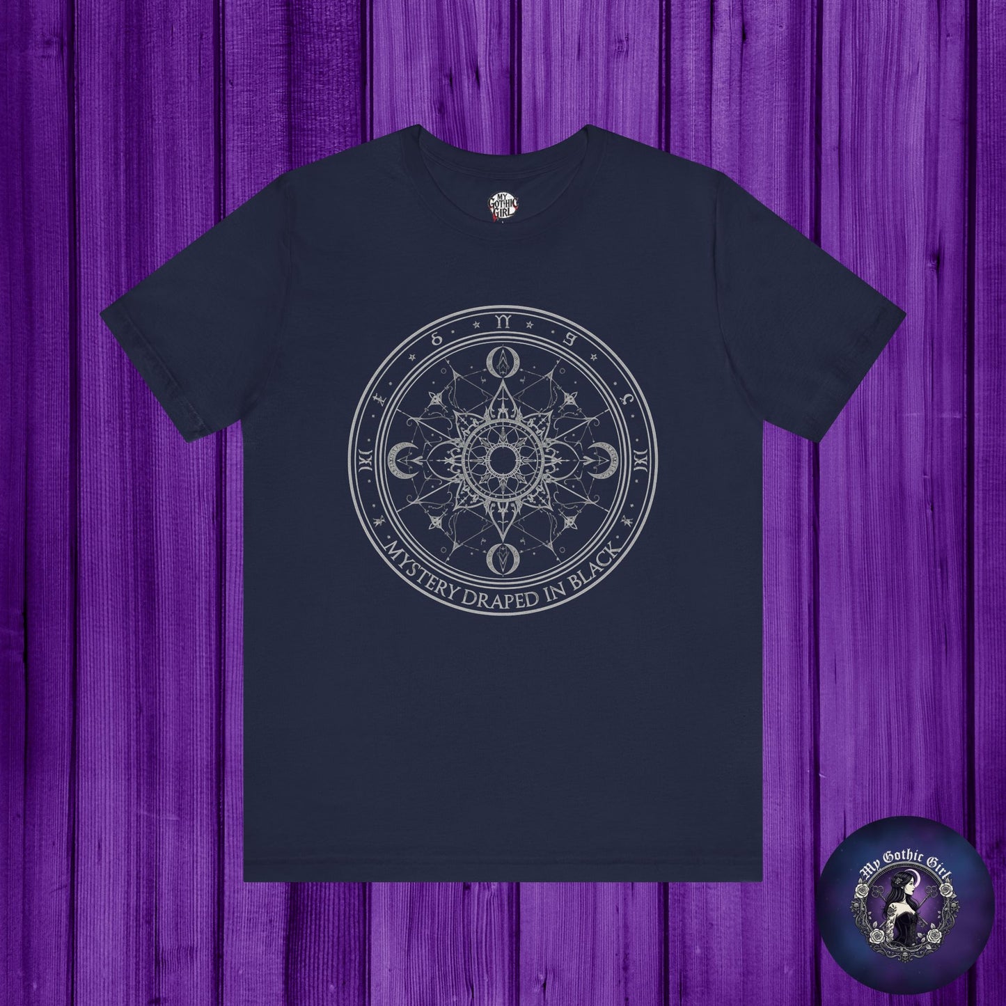 Copy of “Midnight Toy-maker's Creation” —hand-stitched Gothic doll Graphic T-Shirt – Alt Aesthetic Poetic Goth Street-wear