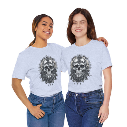 Gothic Skull Elegance T-Shirt