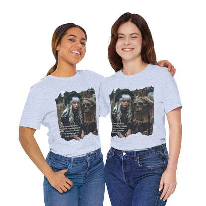 My Gothic Girl T-Shirt "Scarecrow Friend" – Whimsy Goth Streetwear, Dark Poetry Fashion, Alt Aesthetic Apparel