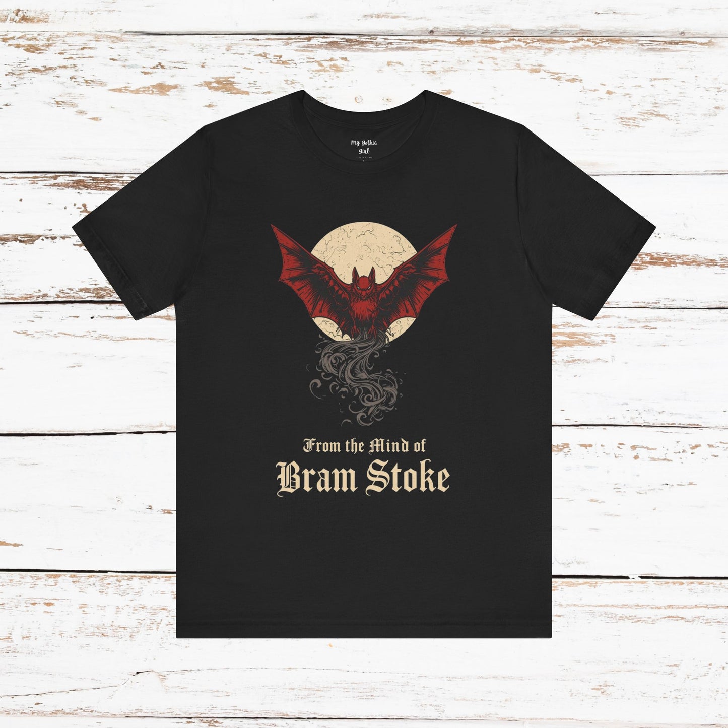 "From The Mind Of Bram Stoker" Gothic Literary Horror T-Shirt
