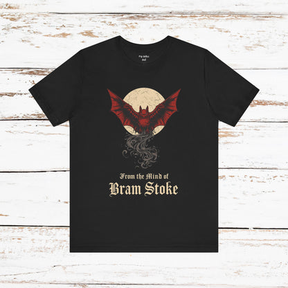 "From The Mind Of Bram Stoker" Gothic Literary Horror T-Shirt