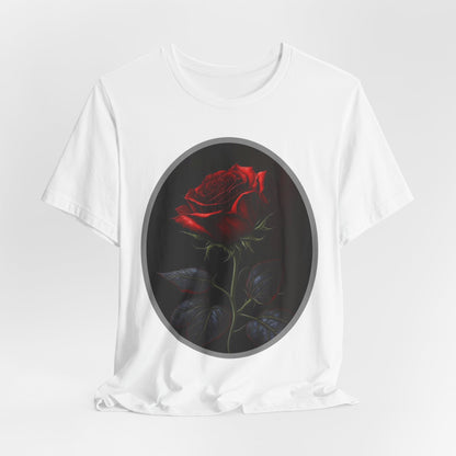 My Gothic Girl T-Shirts for Women & Men "Linda's Red Rose" Dark Aesthetic & Alternative Tees – My Gothic Girl