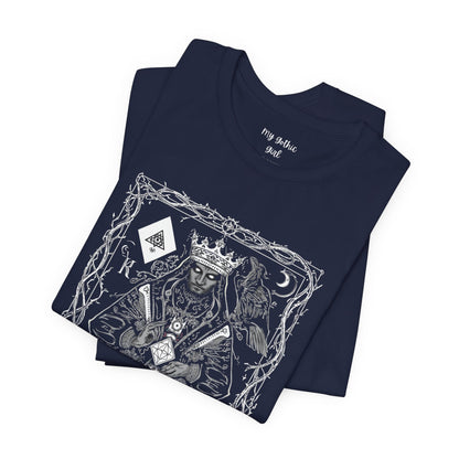 King of Diamonds Playing Card Graphic Tee — Dark Gothic King Design