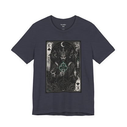 King of Clubs Playing Card T-Shirt — Gothic Card Deck Graphic Tee