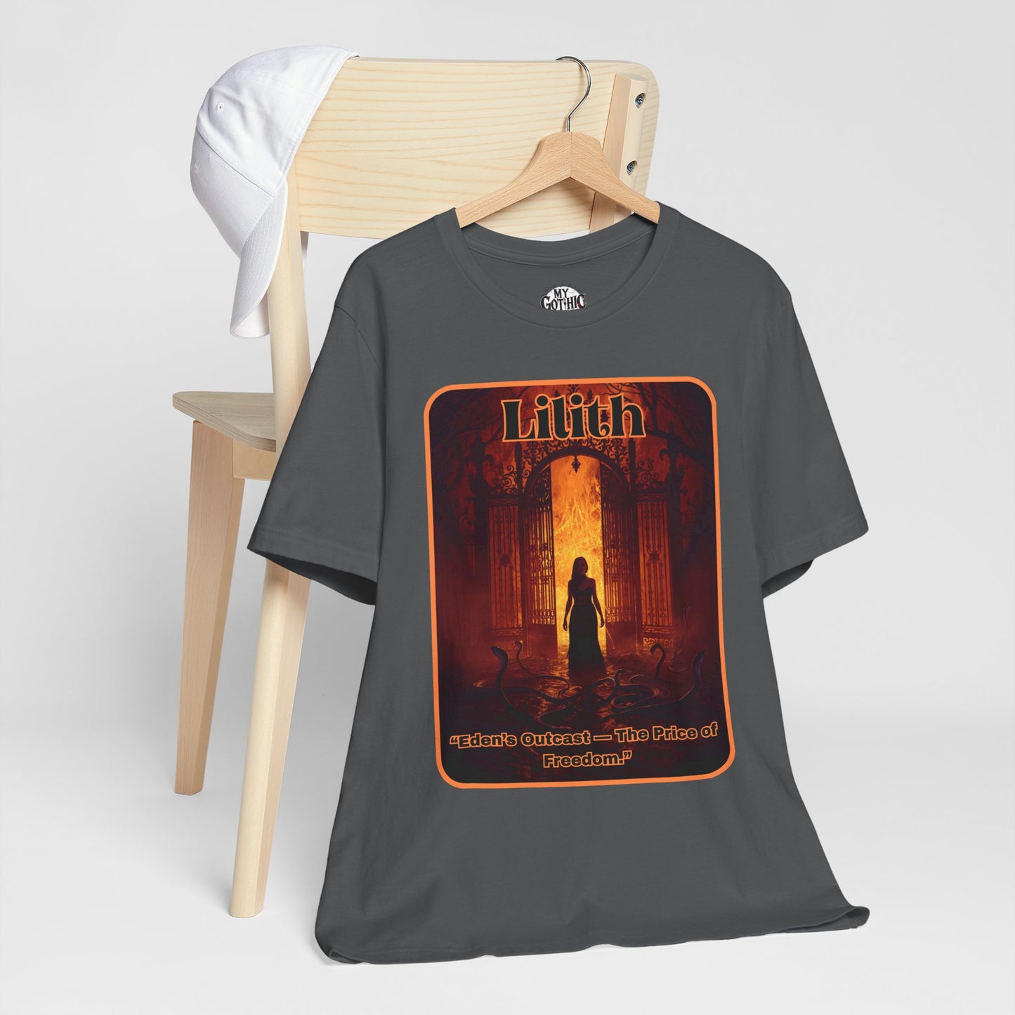 “Lilith  —  Eden’s Outcast, The Price of Freedom.” Graphic T-Shirt – Alt Aesthetic Poetic Goth Street-wear
