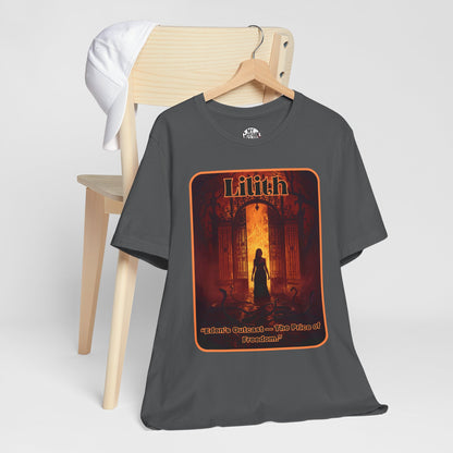 “Lilith  —  Eden’s Outcast, The Price of Freedom.” Graphic T-Shirt – Alt Aesthetic Poetic Goth Street-wear