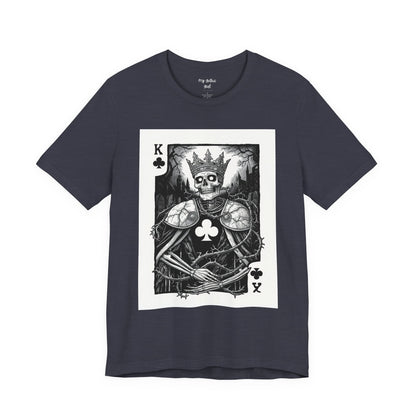 King of Clubs Skeleton Playing Card T‑Shirt