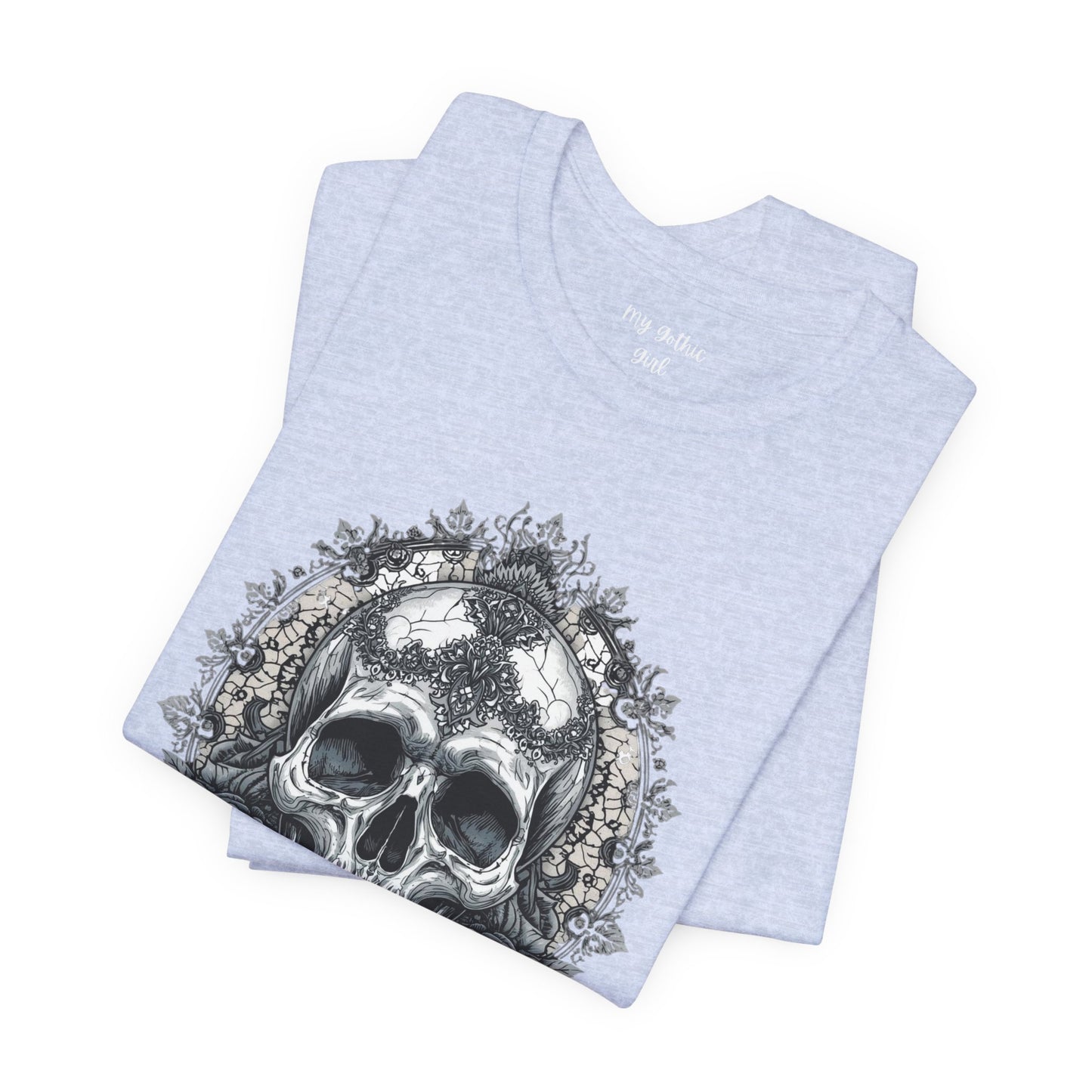 Gothic Skull Elegance T-Shirt