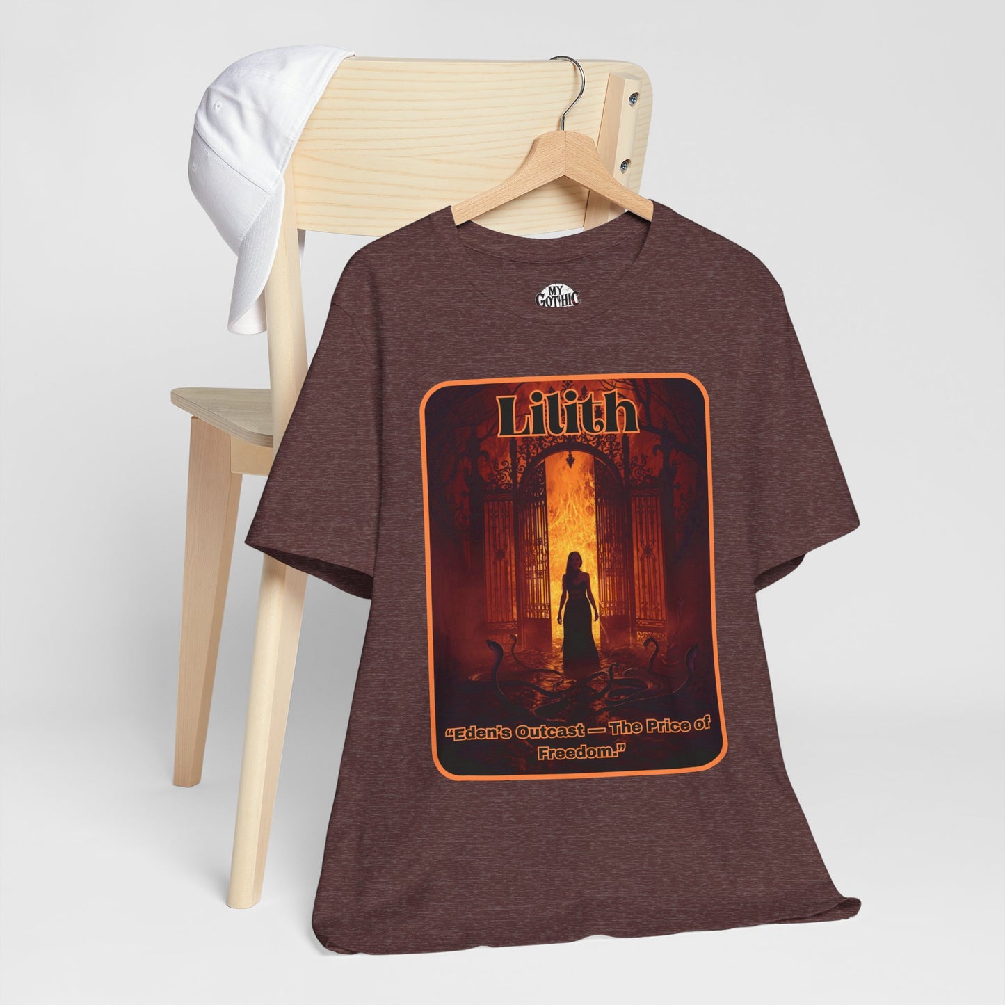 “Lilith  —  Eden’s Outcast, The Price of Freedom.” Graphic T-Shirt – Alt Aesthetic Poetic Goth Street-wear