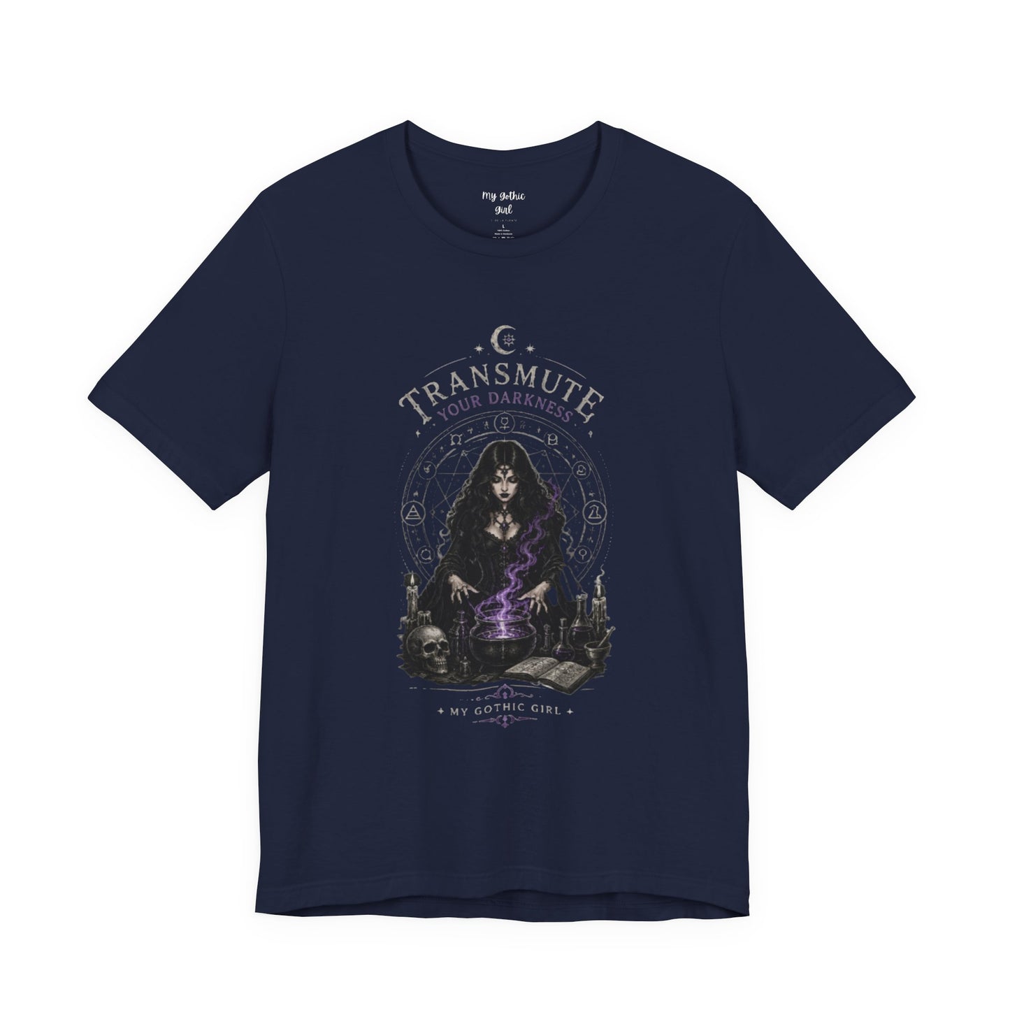 Transmute Your Darkness Alchemist Arts Tee — Witchy Occult Graphic T-Shirt