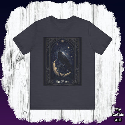 My Gothic Girl "Raven Moon" Graphic T-Shirt Unisex Gothic Dark Fashion Casual Wear