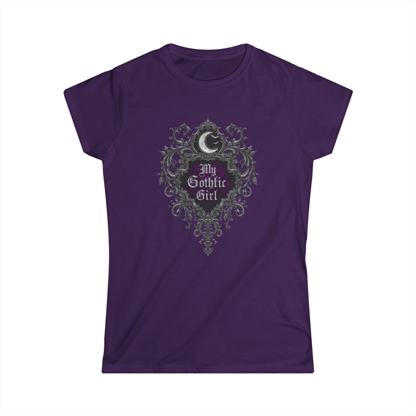 Gothic Moon Tee — "My Gothic Girl" Women's Graphic Shirt