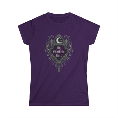 Gothic Moon Tee — "My Gothic Girl" Women's Graphic Shirt