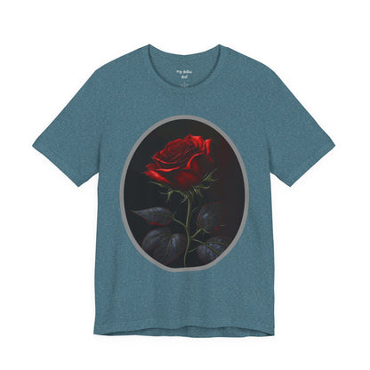 My Gothic Girl T-Shirts for Women & Men "Linda's Red Rose" Dark Aesthetic & Alternative Tees – My Gothic Girl