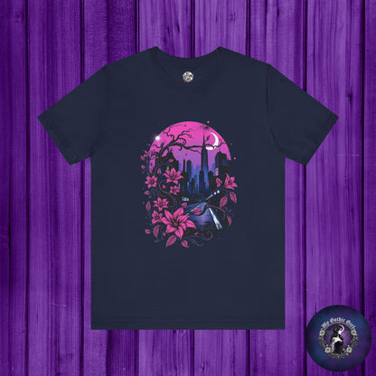 “Dark Bloom” — WhimsyGoth Floral Tee – Alt Aesthetic Poetic Goth Street-wear