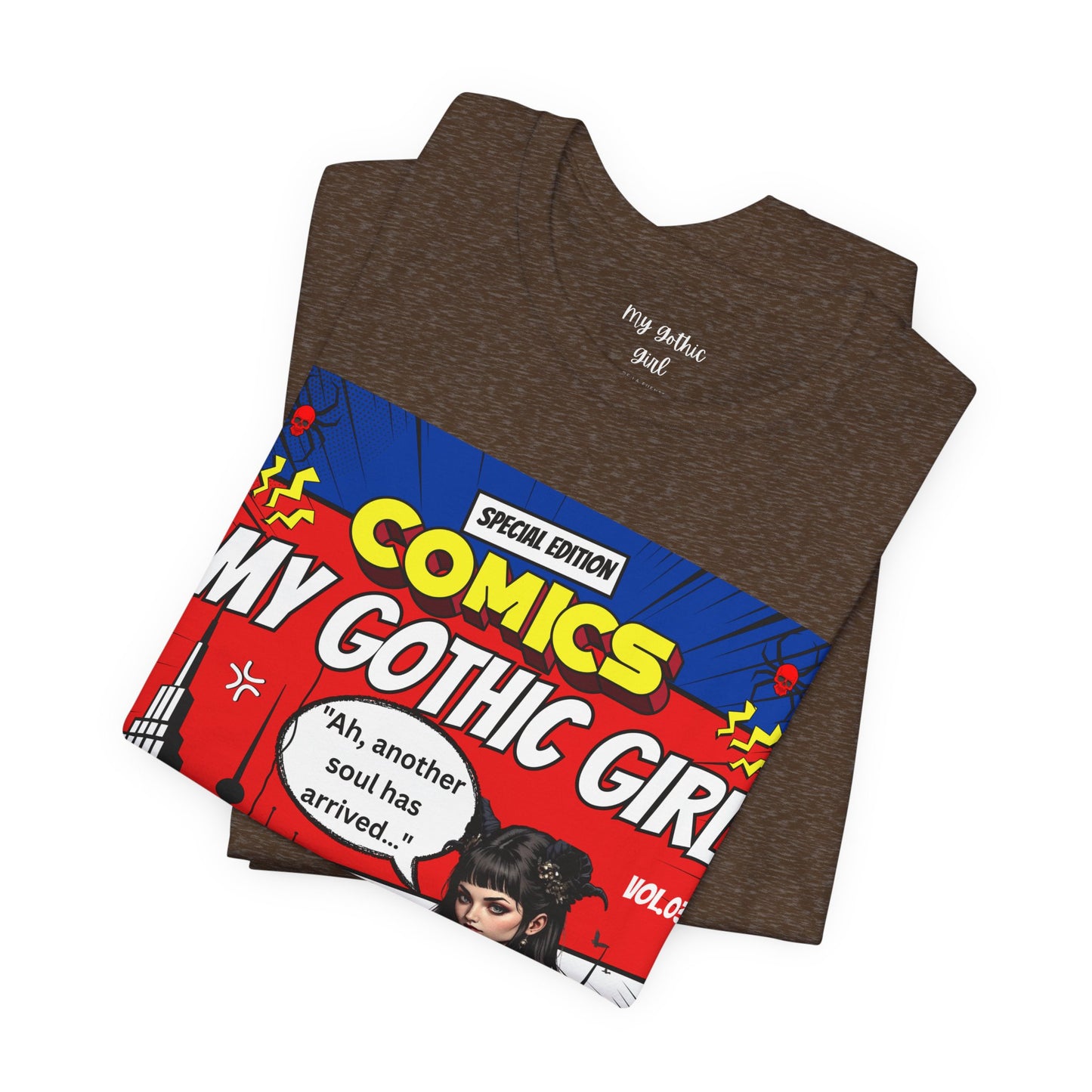My Gothic Girl Comic Book Graphic Tee – Whimsy Goth Streetwear, Dark Poetry Fashion, Alt Aesthetic Apparel