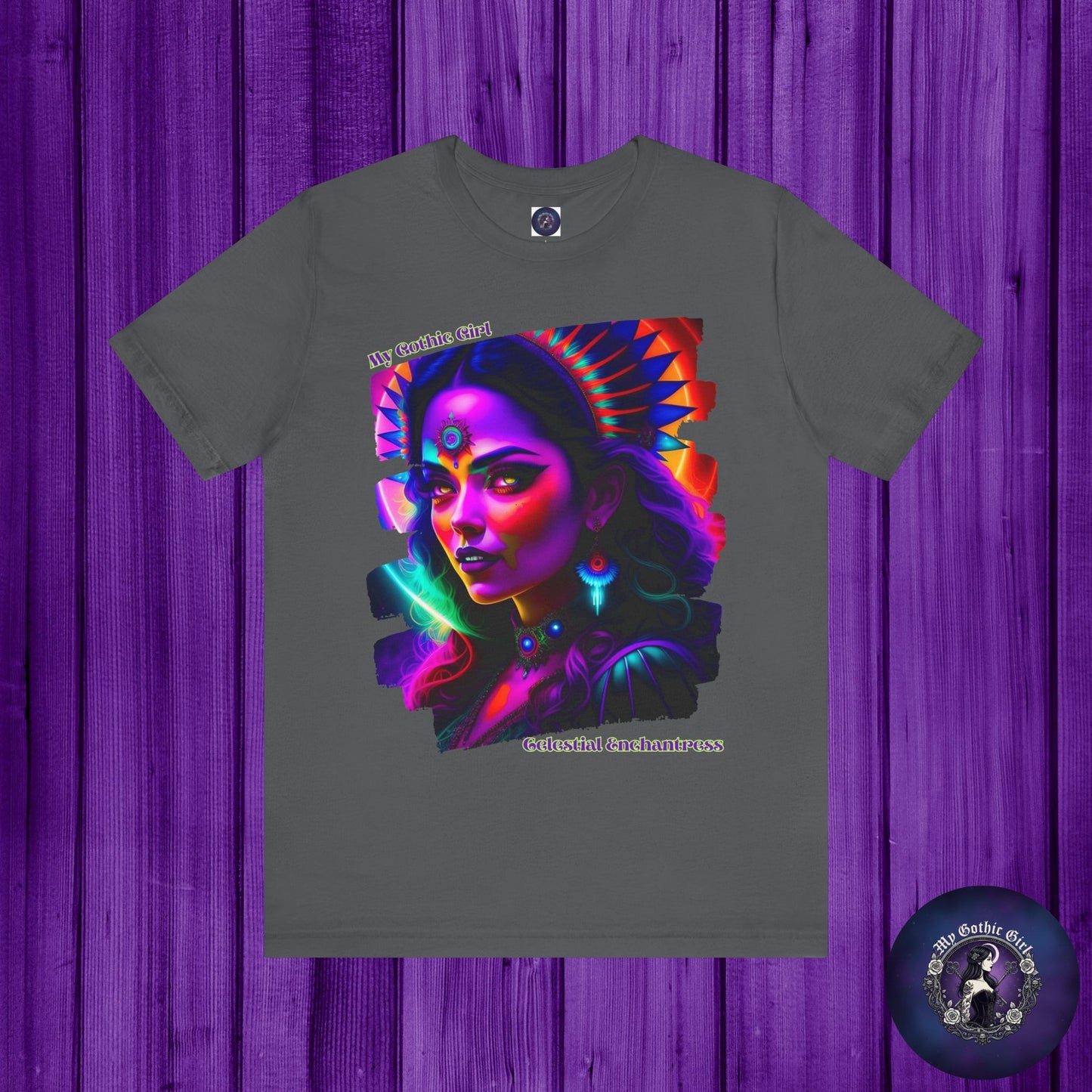 Celestial Enchantress Poetic Goth Graphic Tee – My Gothic Girl