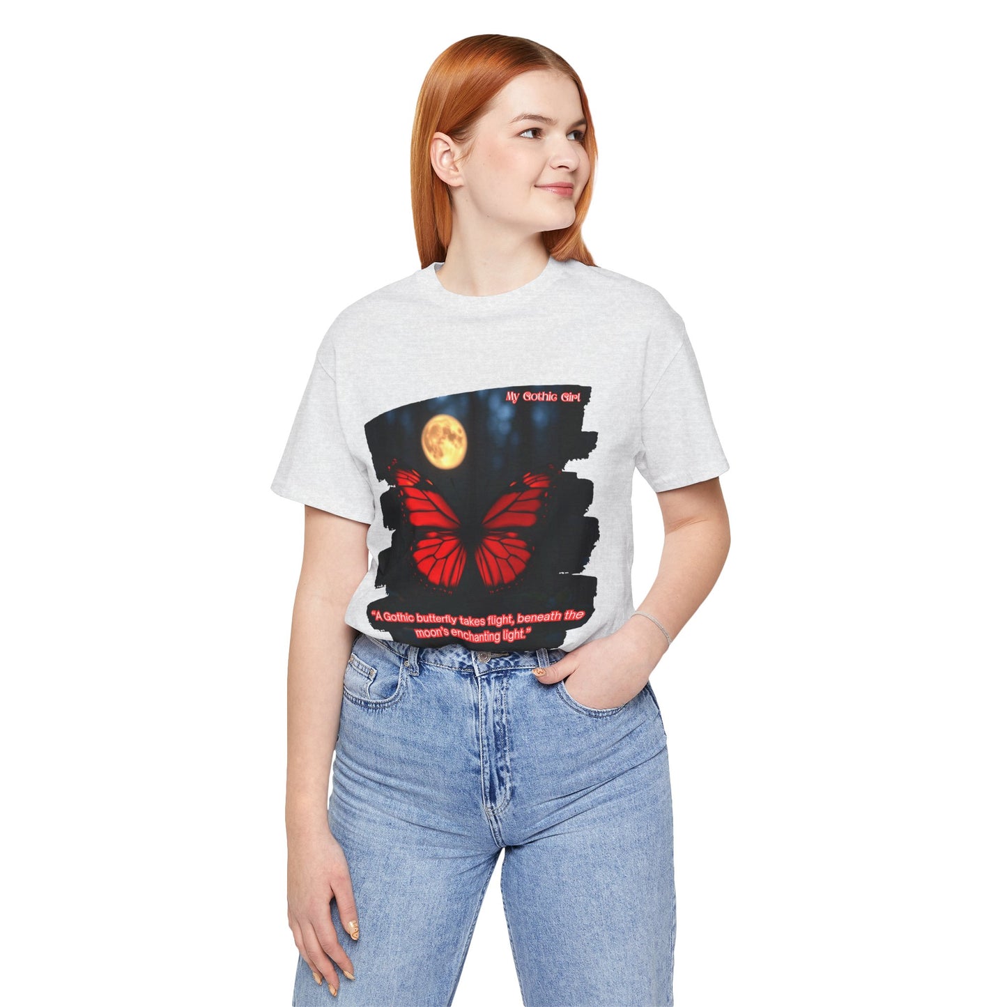 My Gothic Girl Graphic Tee – Whimsy Goth Streetwear, Dark Poetry Fashion, Alt Aesthetic Apparel