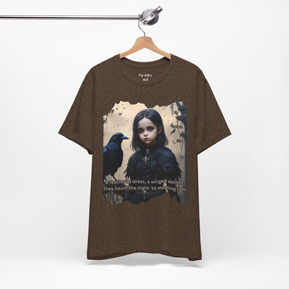 My Gothic Girl T-Shirt "Black Raven"  Whimsy Goth, Goth Fashion, Poetic Gothic Street Wear