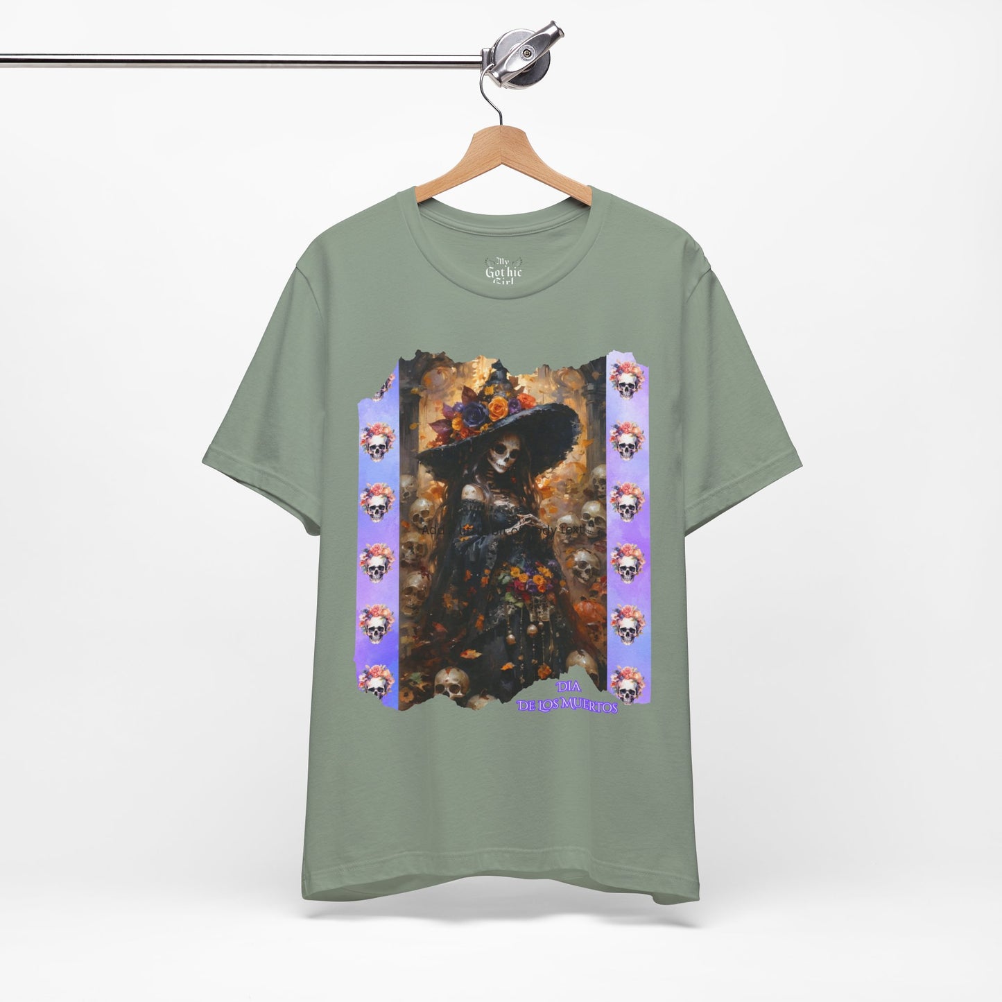 My Gothic Girl Dia De Los Muertos Graphic Tee – Gothic Streetwear, Whimsy Goth, Dark Poetry Alt Fashion