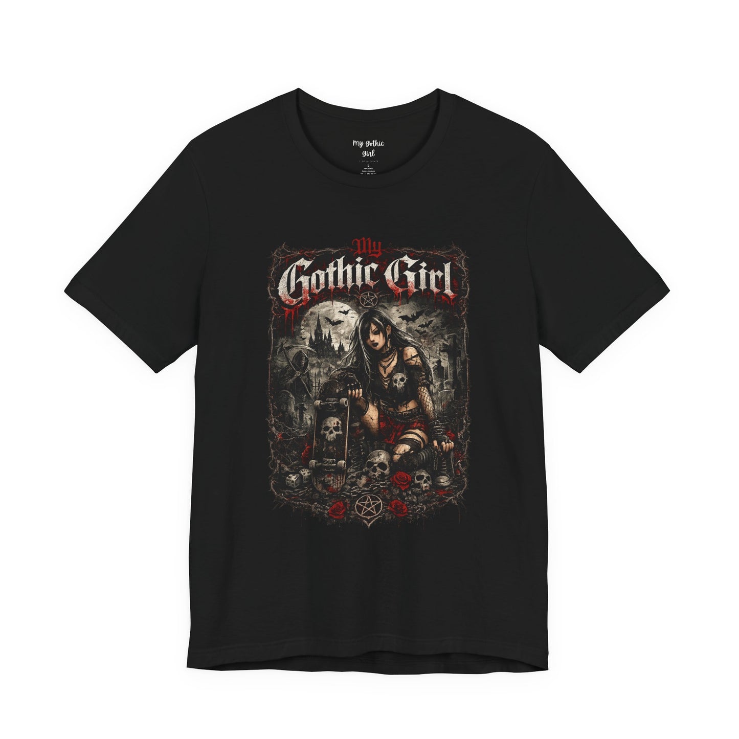 My Gothic Girl - Skater Girl Short Sleeve T Shirt